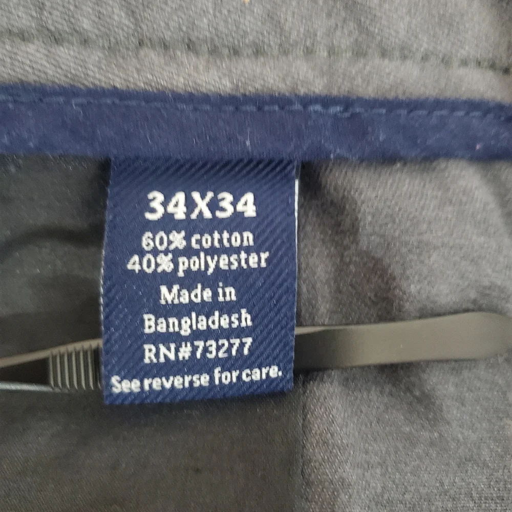 ♧ Croft and Barrow Gray Flat Front Trousers Size 34x34